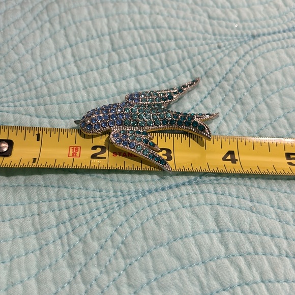 Monet blue bird pin with box - Picture 8 of 14